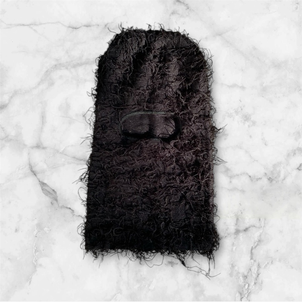 Black Fringe Pullover Face Mask Hood ski mask Pooh Sheisty Mask men OS